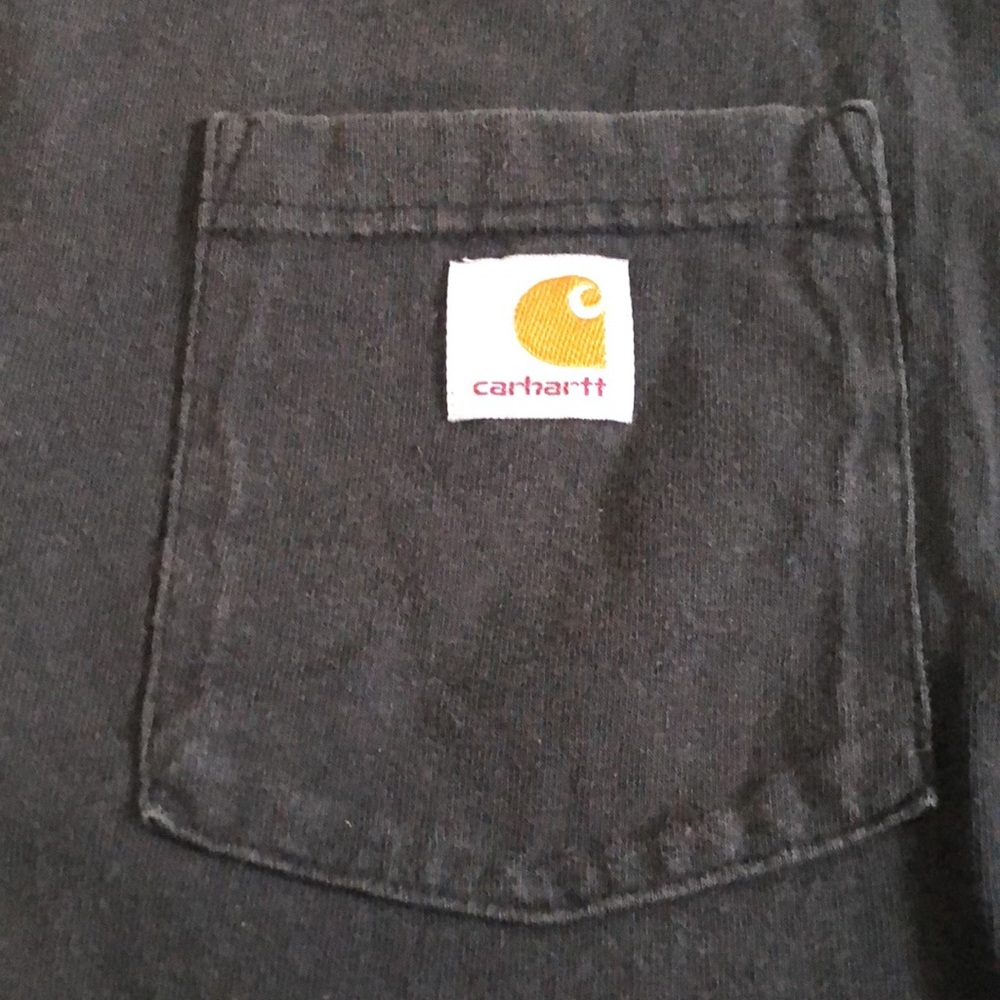 Carhartt faded black thrashed tee size M - Picture 2 of 7